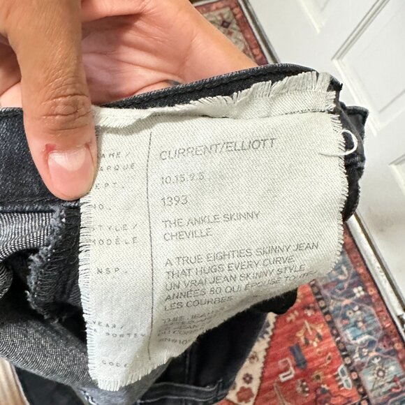 Current/Elliott The Ankle Skinny Cheville Jeans Size 28 $248 - Picture 14 of 14